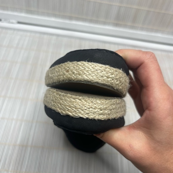 Cole Haan Nantucket Espadrille Loafers Black Size 8.5 - Picture 7 of 10